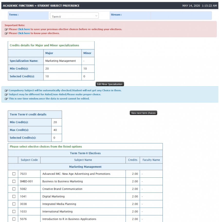 Elective Choice From Student Login1.png